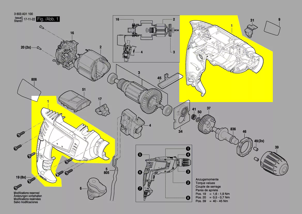 Coquille réf. 1 600 A00 85E Bosch